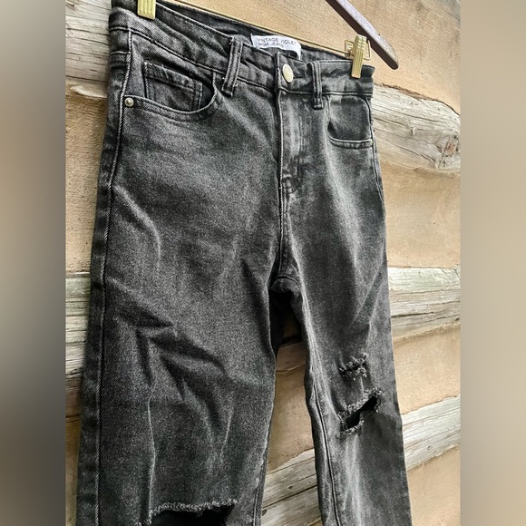 Vintage Violet Distressed Mom Jeans - Picture 3 of 6